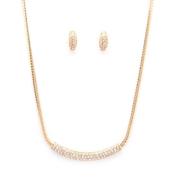 RHINESTONE BAR NECKLACE
