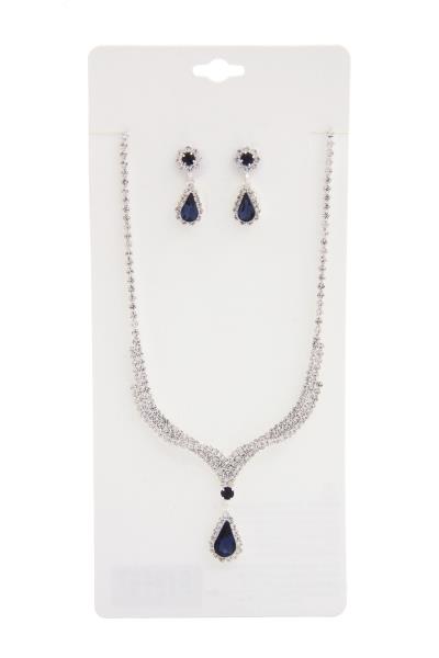 TEARDROP RHINESTONE NECKLACE