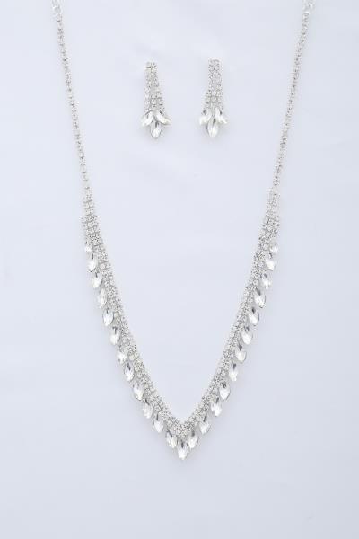MARQUISE RHINESTONE NECKLACE