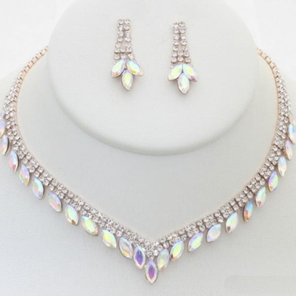 MARQUISE RHINESTONE NECKLACE