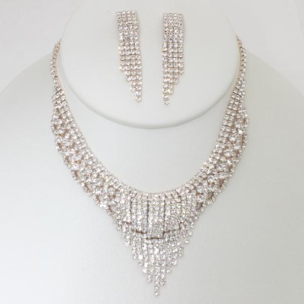 RHINESTONE BRIDAL NECKLACE