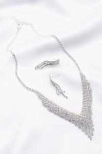 DANGLE RHINESTONE NECKLACE