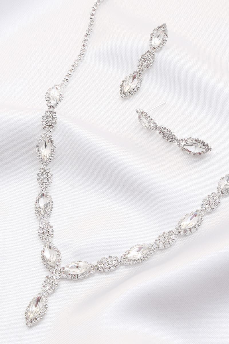 MARQUISE CRYSTAL BRIDAL NECKLACE