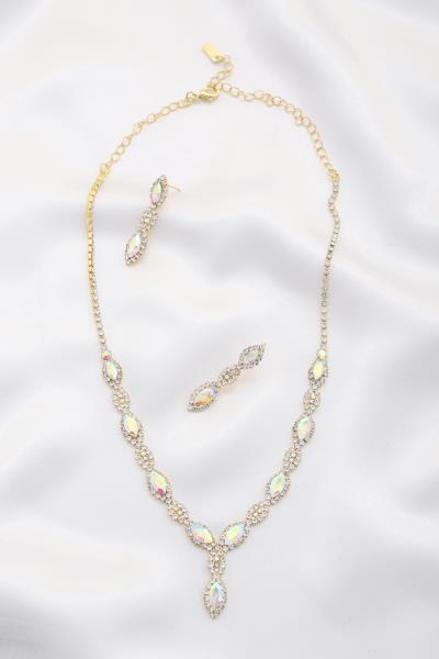 MARQUISE CRYSTAL BRIDAL NECKLACE