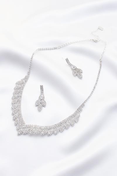 MARQUISE RHINESTONE BRIDAL NECKLACE