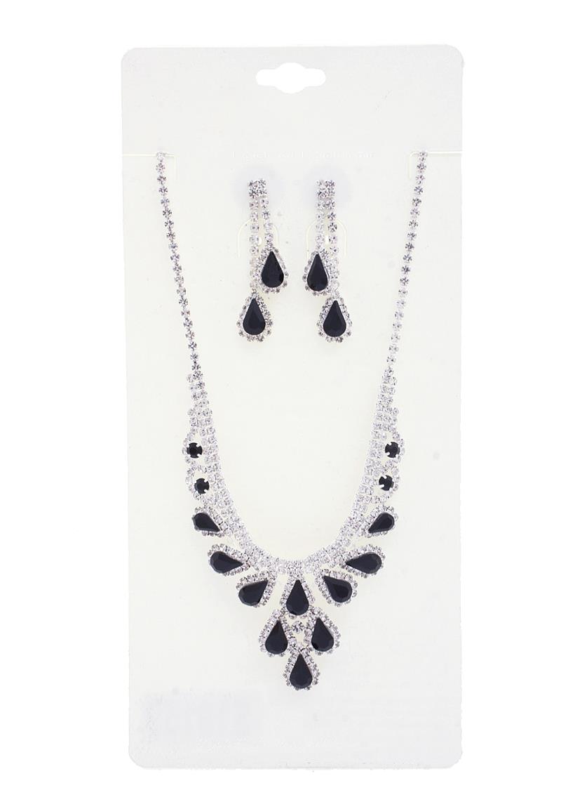 TEARDROP RHINESTONE NECKLACE