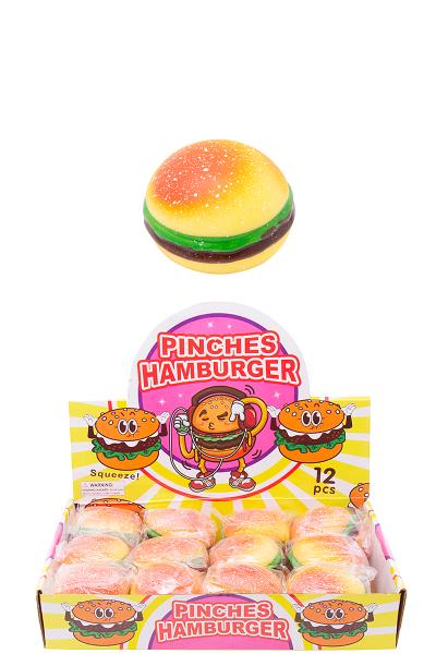 PINCHES HAMBURGER STRESS RELIEVER DECOMPRESSION TOY