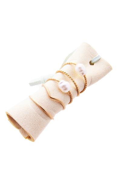 PEARL MULTI RING 5PC SET