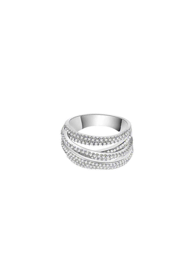 RHINESTONE METAL RING