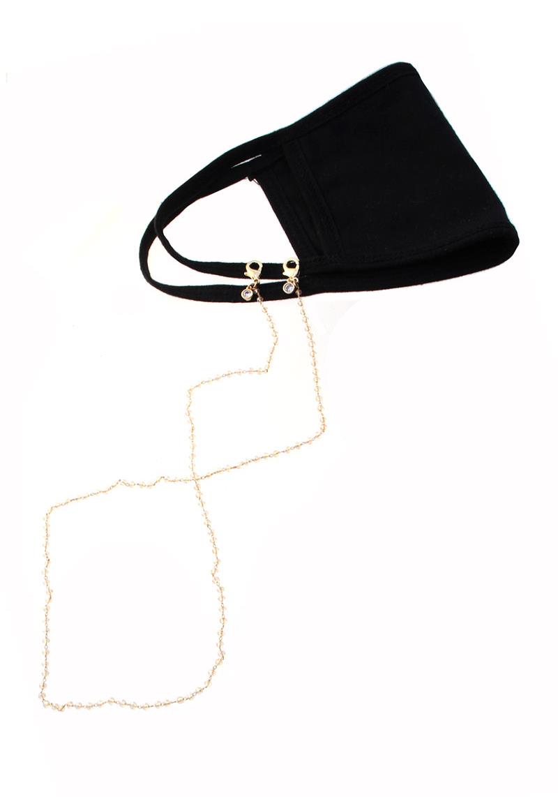 STONE METAL FACE MASK CHAIN, MASK STRAP, MASK HOLDER, MASK LANYARD, MASK RETAINER
