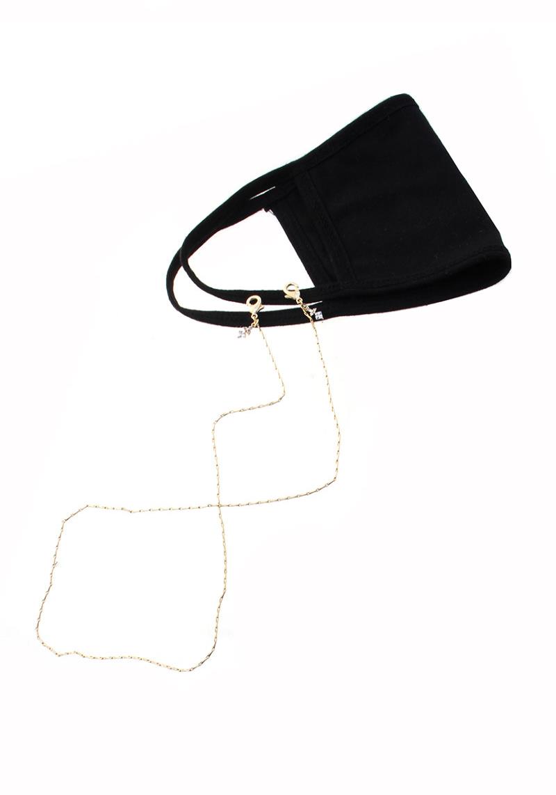 STONE METAL FACE MASK CHAIN, MASK STRAP, MASK HOLDER, MASK LANYARD, MASK RETAINER