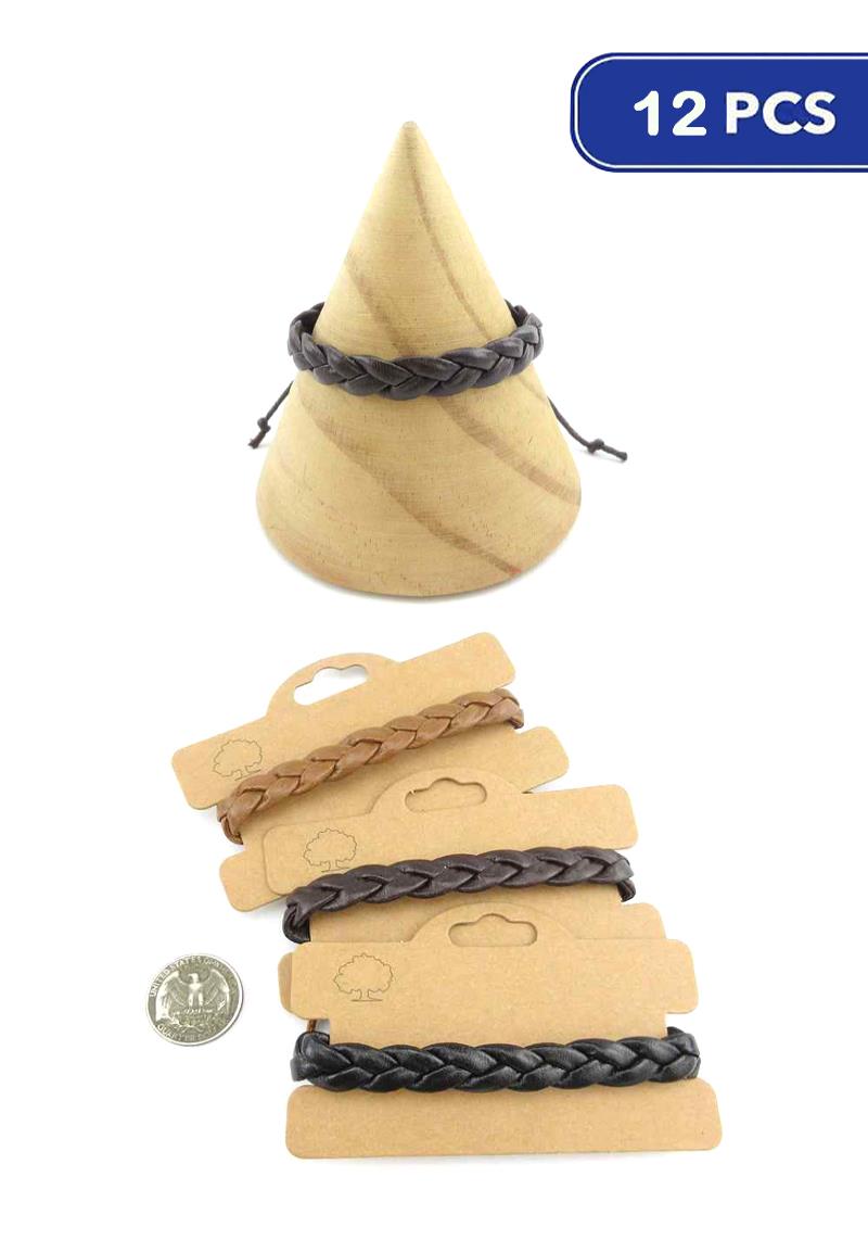 FASHION LEATHER BRACELET (12 UNITS)