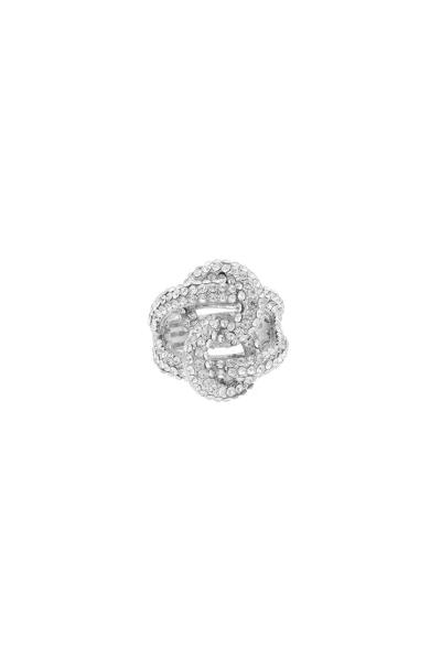 RHINESTONE KNOT RING