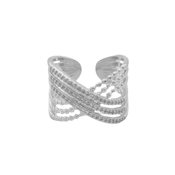 SODAJO CRISS CROSS METAL RING