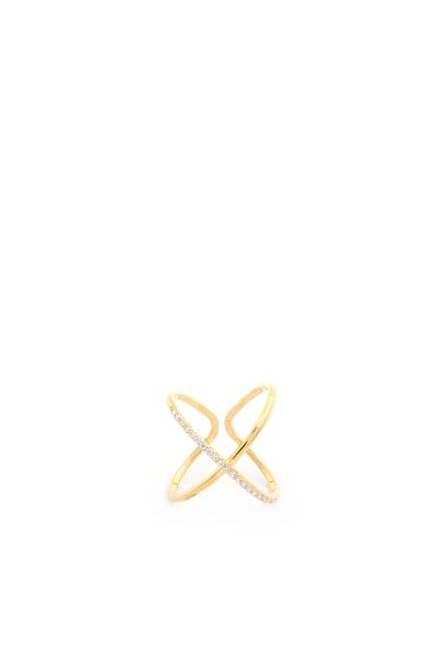 SODAJO THIN CRISS CROSS RING