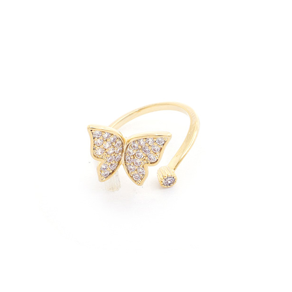 SODAJO BUTTERFLY OPEN CIRCLE RING