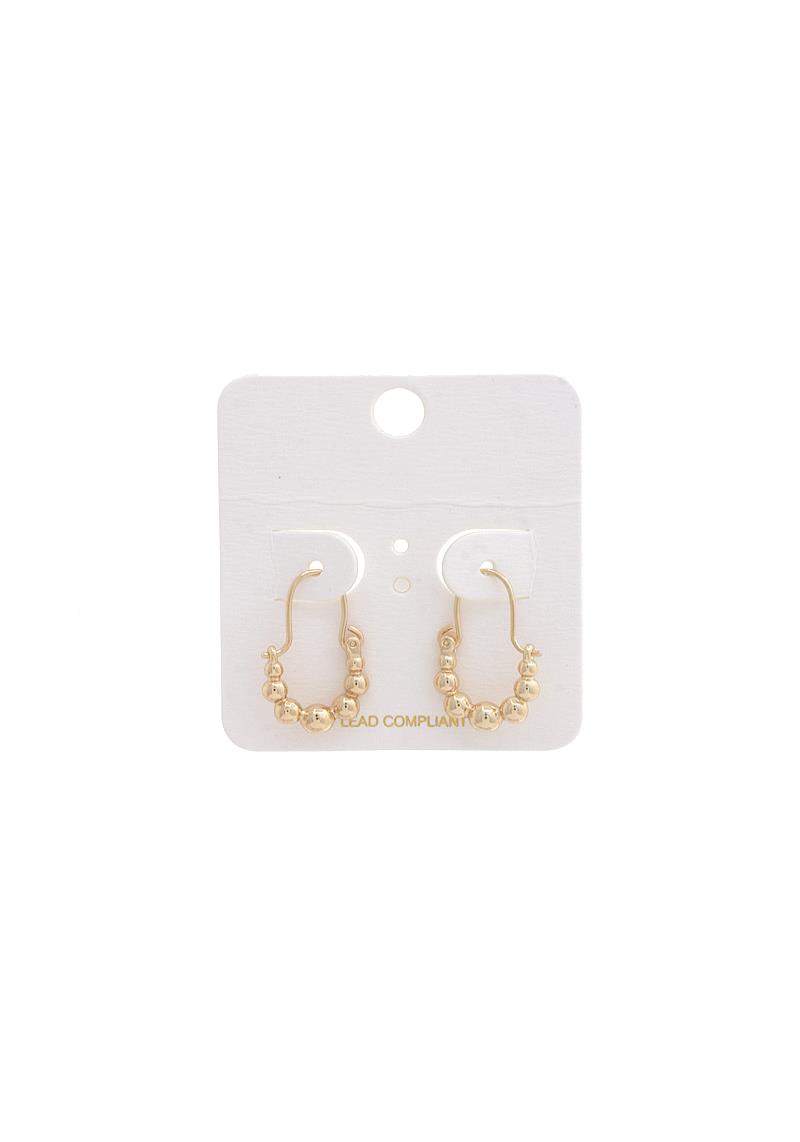 BALL BEAD DANGLE EARRING