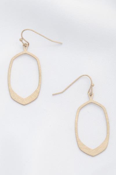 METAL DANGLE EARRING