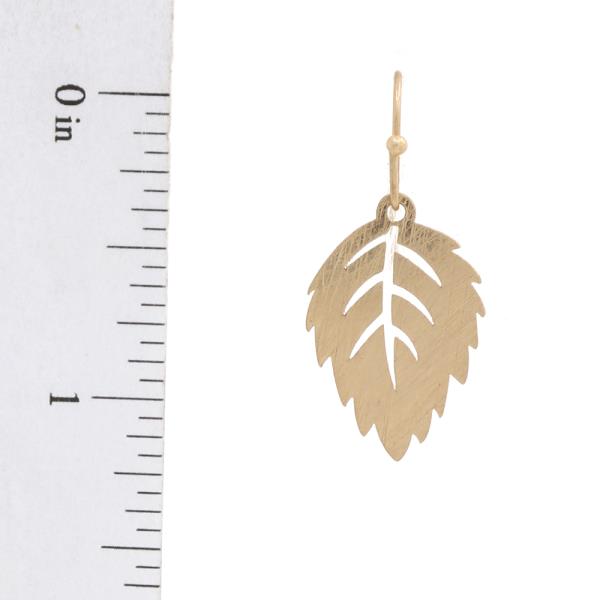 LEAF HOOK EARRING