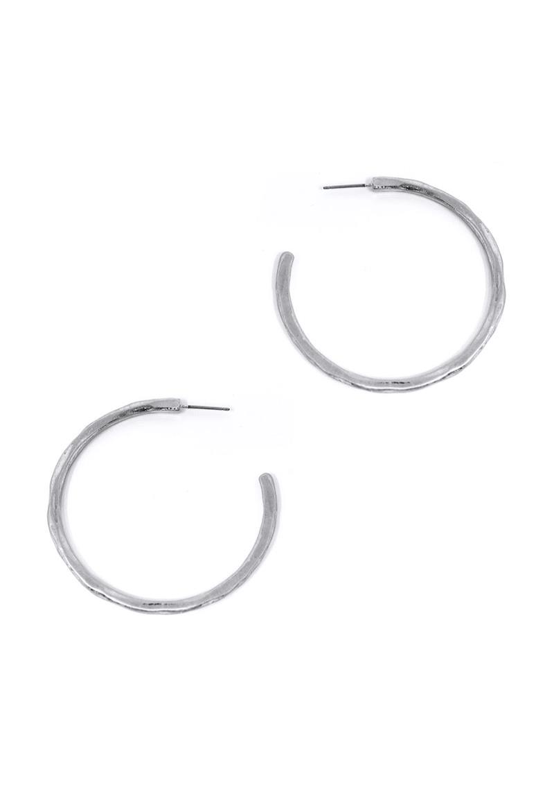 METAL OPEN HOOP EARRING