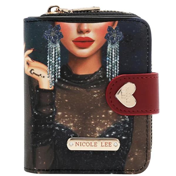 NICOLE LEE HEART BIFOLD WALLET RFI ANTI THEFT TECHNOLOGY