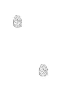 OVAL SHAPED TEXTURE METAL EARRING