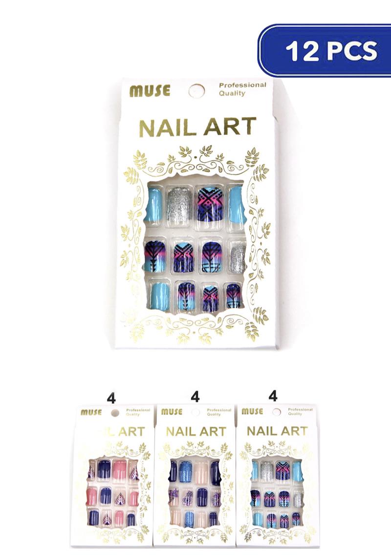 FASHION MUSE NAIL ART FAKE NAIL (12 UNITS)