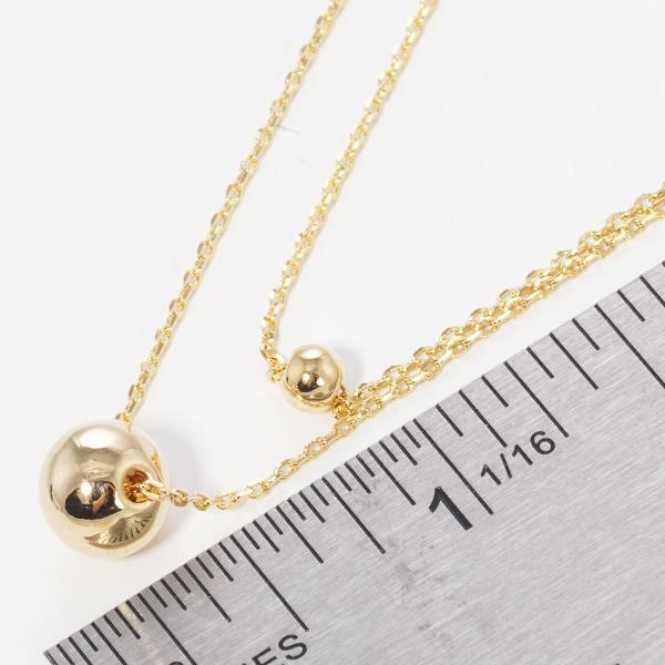 DOUBLE BALL BEAD LAYERED NECKLACE