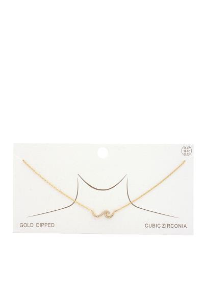 DAINTY WAVE CHARM NECKLACE