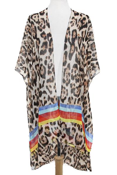 LEOPARD PATTERN KIMONO