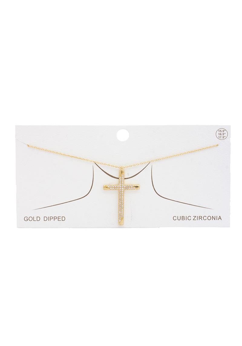 CROSS GOLD DIPPED NECKLACE