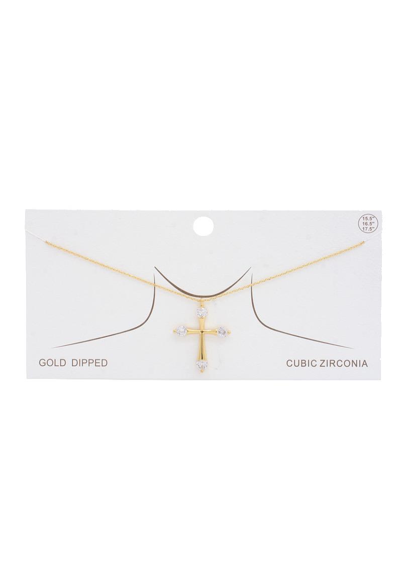CROSS GOLD DIPPED NECKLACE