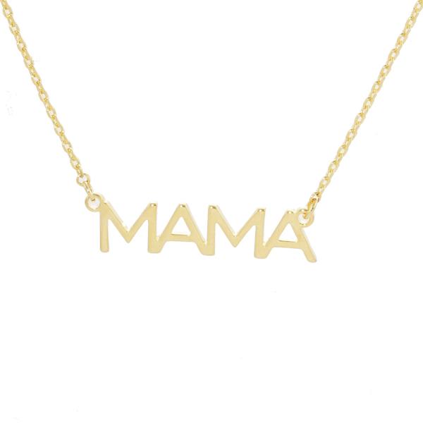 MAMA CRYSTAL PENDANT NECKLACE