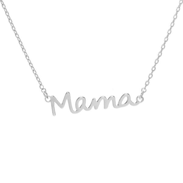 MAMA CURSIVE QUOTE NECKLACE