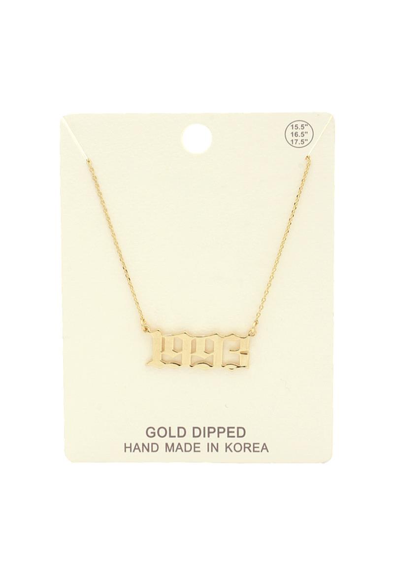 OLD ENGLISH 1993 PENDANT NECKLACE