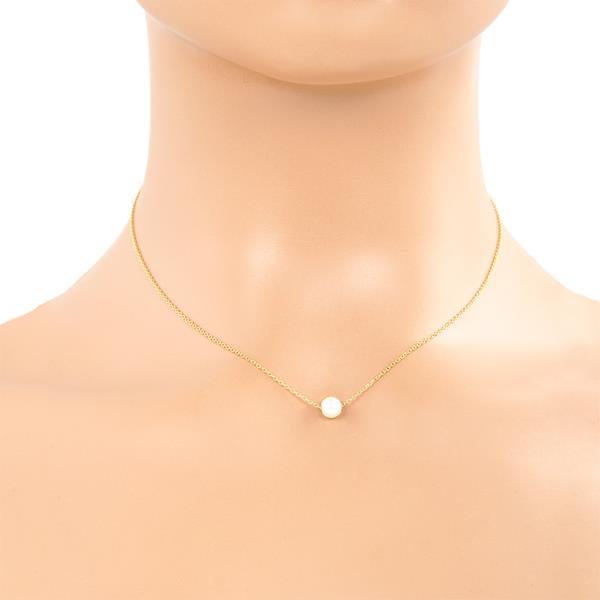 PEARL BEAD GOLD DIPPED NECKLACE