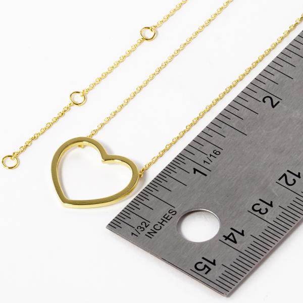 GOLD DIPPED HEART PENDANT NECKLACE