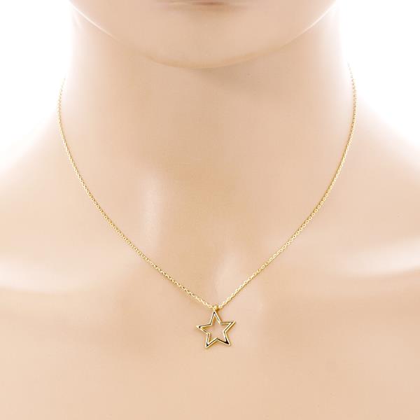 METAL STAR PENDANT NECKLACE