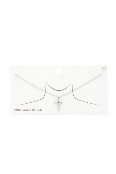 CROSS GOLD DIPPED EARRING