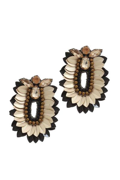 SEQUIN RRHINESTONE POST DROP EARRING