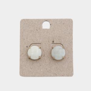 ROUND STUD EARRING
