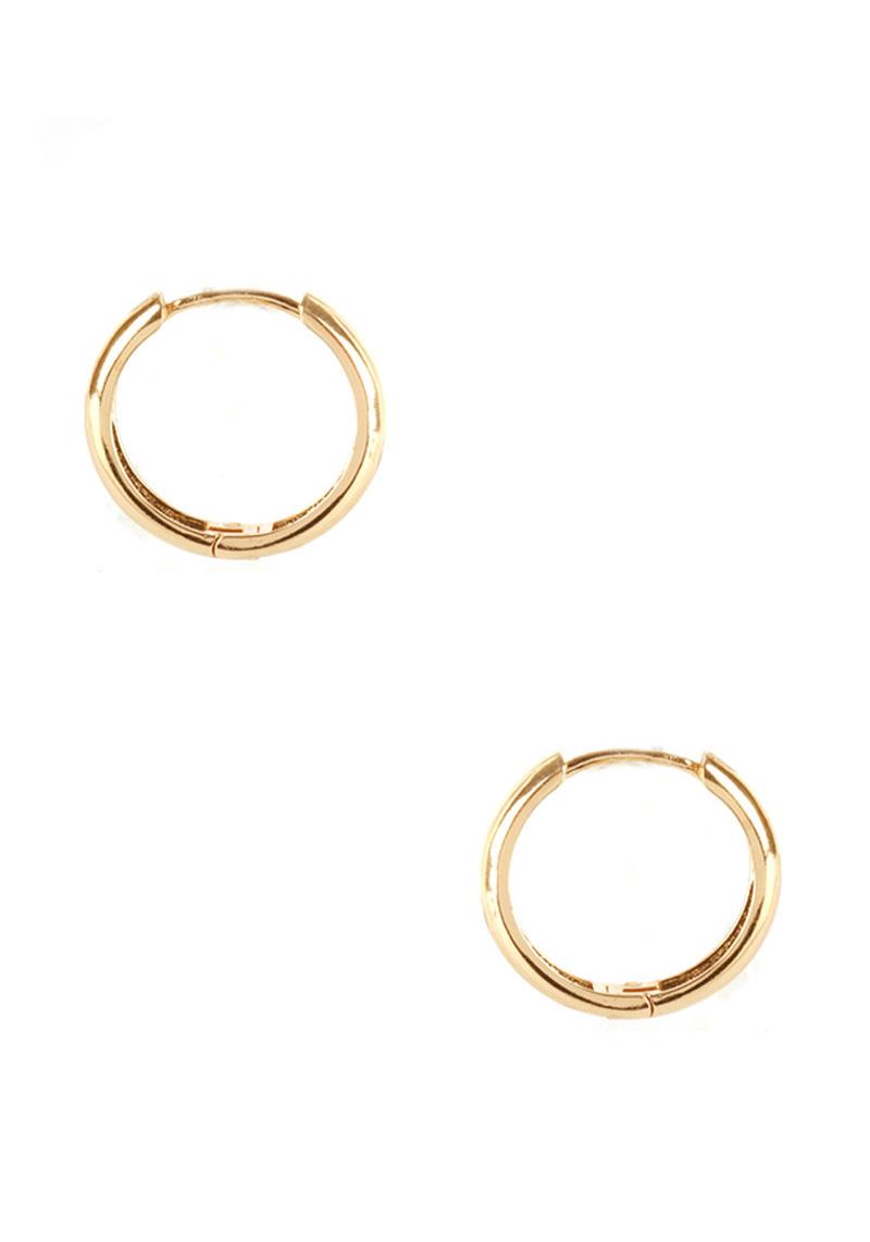 BASIC METAL HUGGIE EARRING