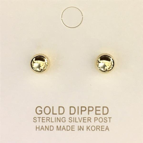 METAL BEAD STUD EARRING