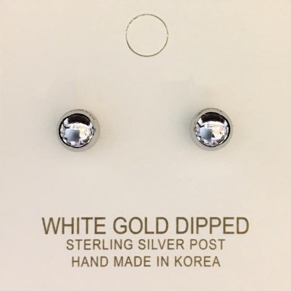 METAL BEAD STUD EARRING