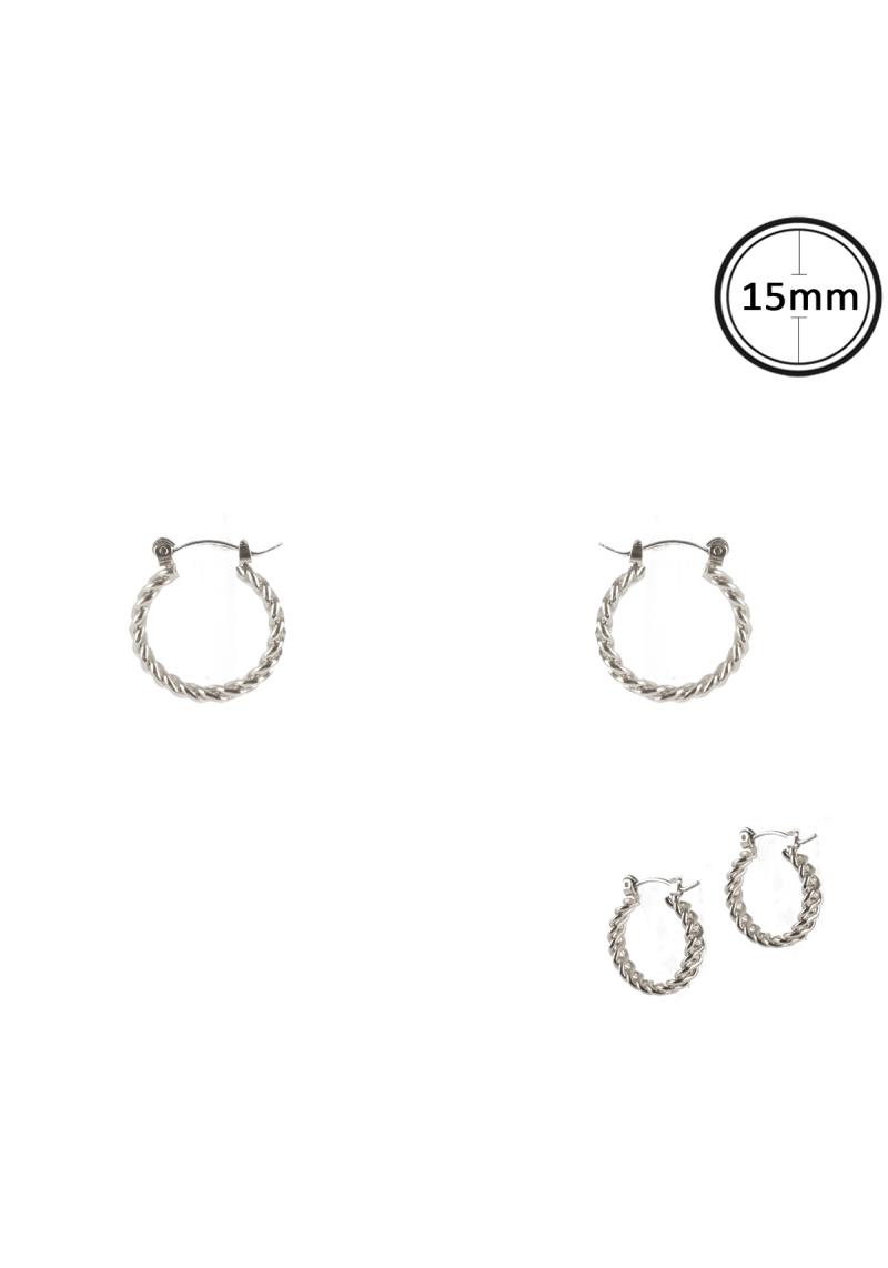 MINI TWISTED HOOP EARRING