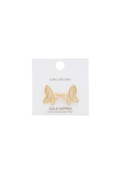 BUTTERFLY GOLD DIPPED EARRING