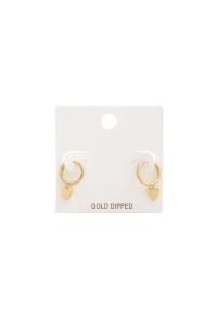 DAINTY HEART HUGGIE EARRING