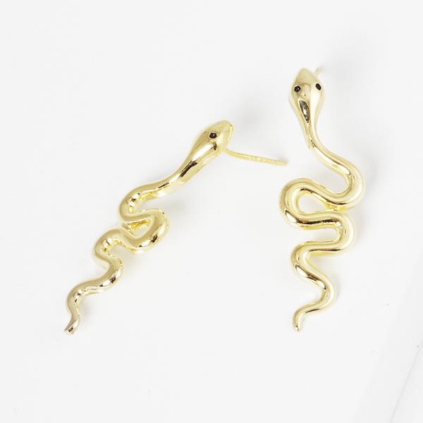 SNAKE GOLD DIPPED EARRING