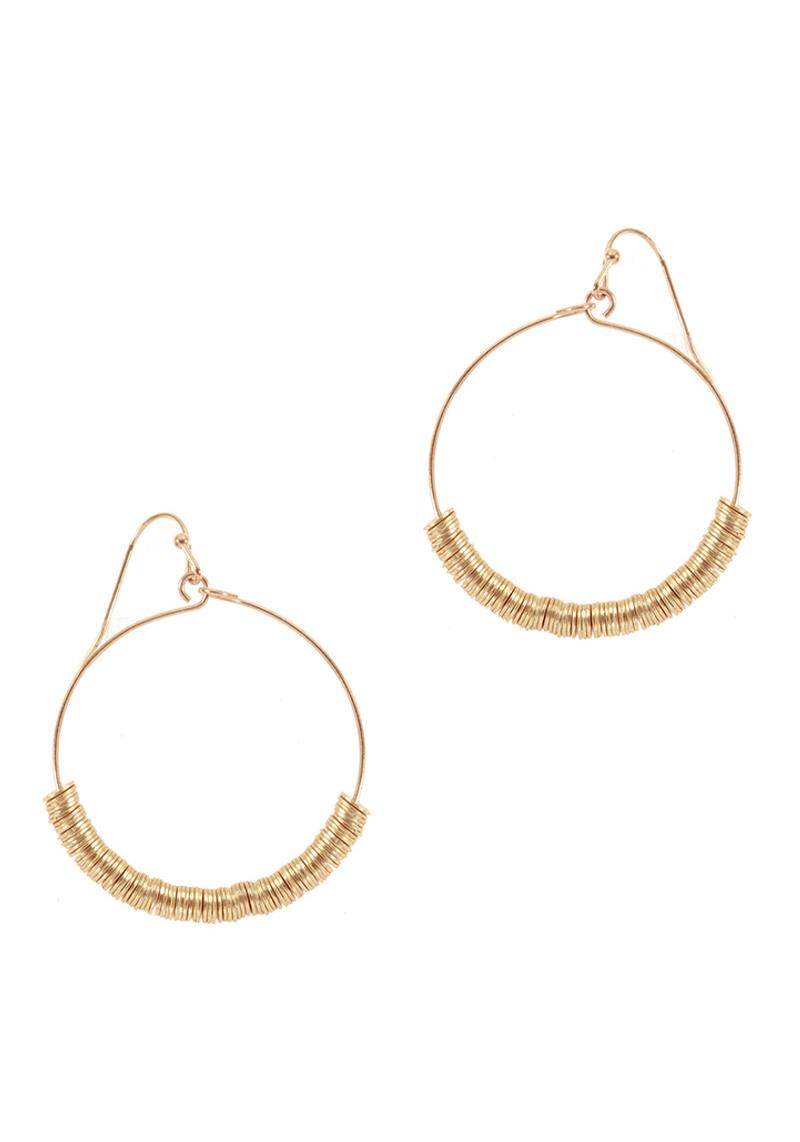 METAL ROUND HOOK EARRING