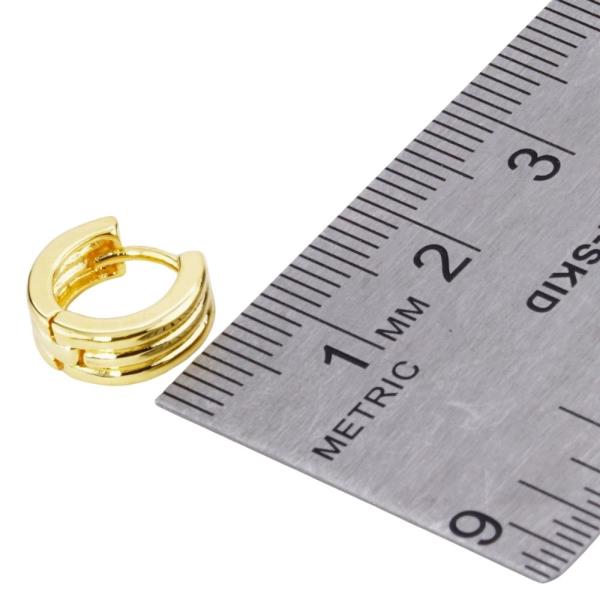 GOLD DIPPED HUGGIE HOOP EARRING